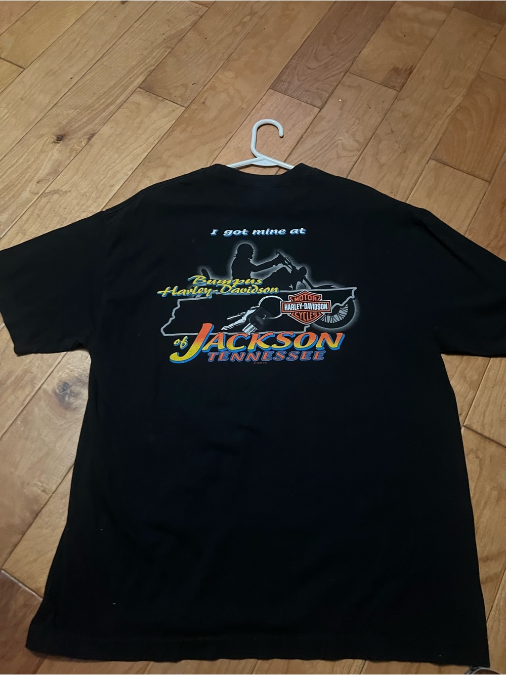 Harley-Davidson Black Jackson Tennessee Graphic Tee with Multicolor Print